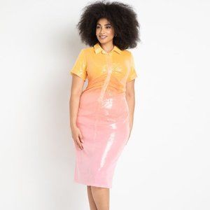 Ombre Sequin Midi Dress